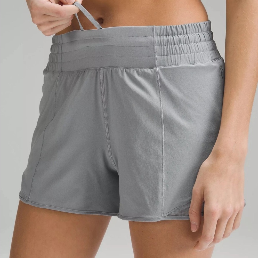 Hotty hot high rise 4” inseam shorts rhino gray